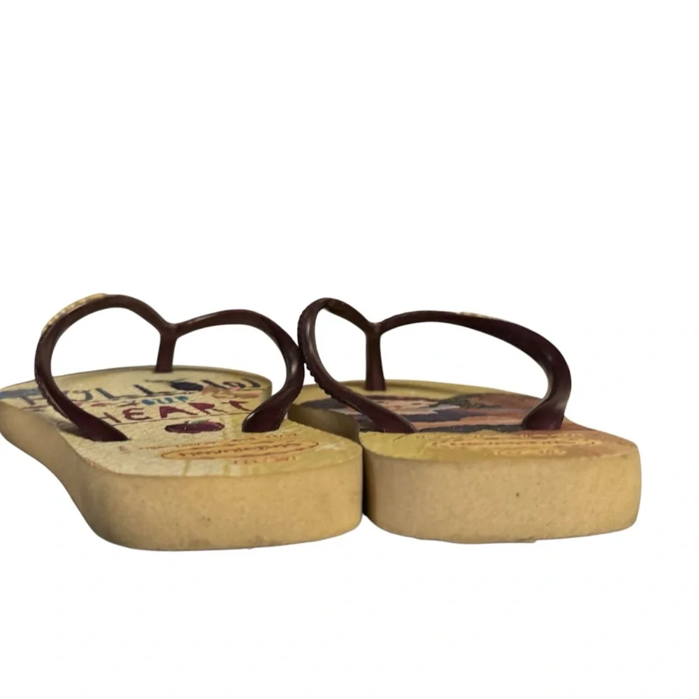 Havaianas Unisex Kids Slim Princess Golden Flip Flops